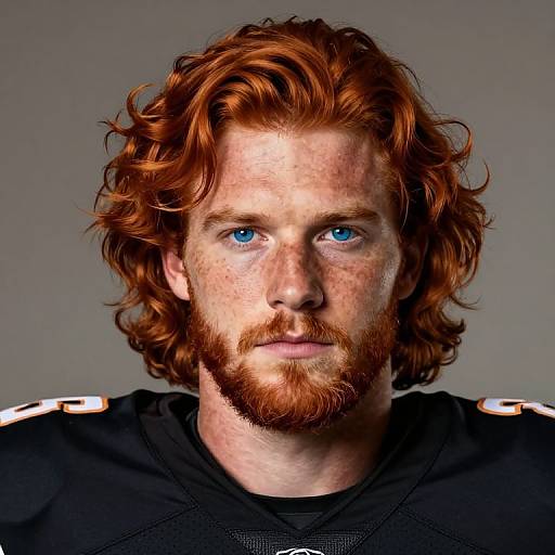 Photo-Realistic Portrait of Ginger Footballer