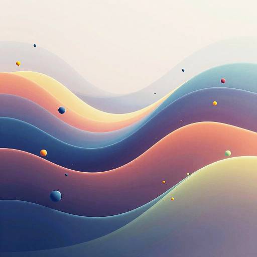 Abstract Stable Diffusion Waves Art