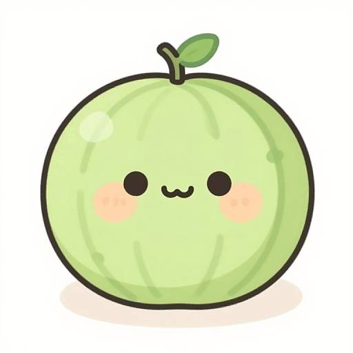 Kawaii Melon Cute Illustration