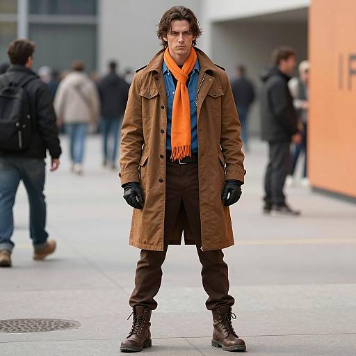 Man in Mad Max Inspired Urban Fashion