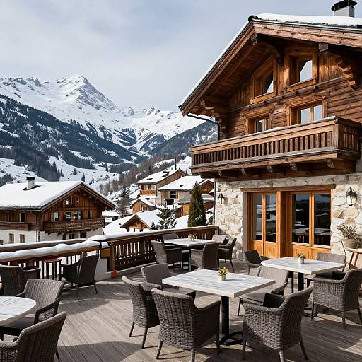 Luxury Chalet Terrace in Val d'Isère