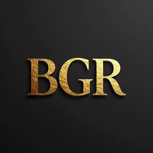 Elegant Gold Foil Serif Logo