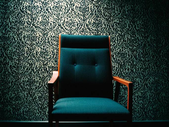 Abstract Digital Light Chair Wallpaper