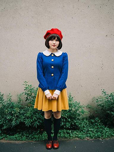 Cosplay photo of adeleine. Costume clothes