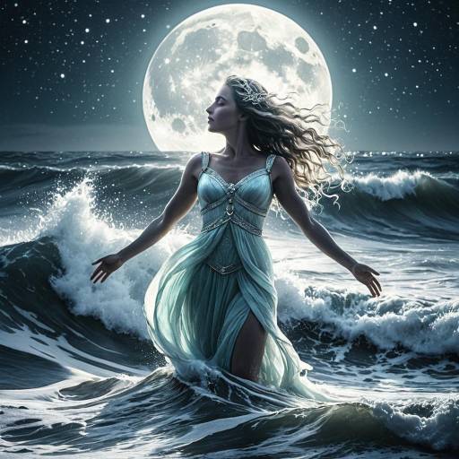 Cinematic Close-Up of Sea Goddess