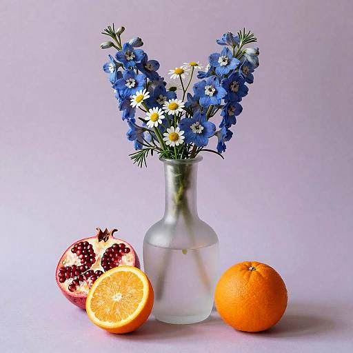 Elegant Still Life with Floral Decanter