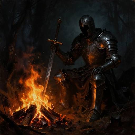Dark Souls Bonfire by Beksinski