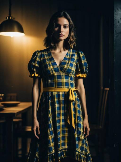 Vibrant Casual Dress in Retail Setting