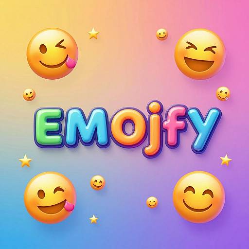Colorful Text to Emoji Transformation