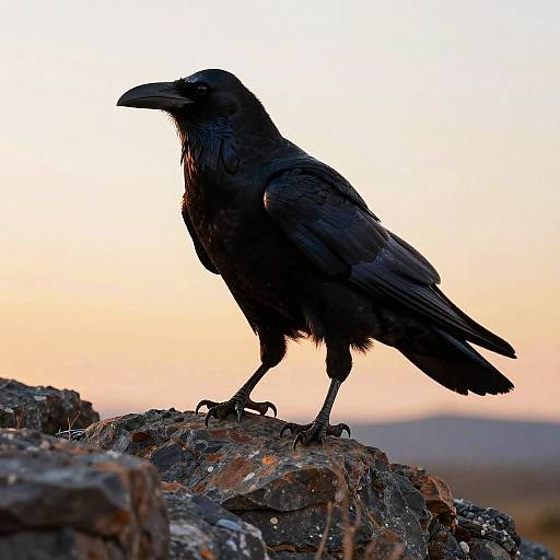 Stealthy Raven Leader in Motion