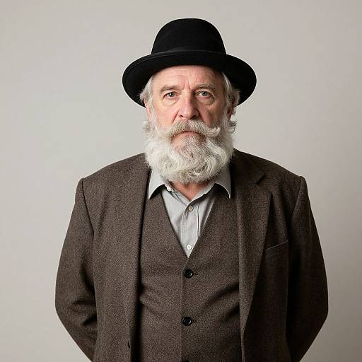 Realistic Old Man with Beard