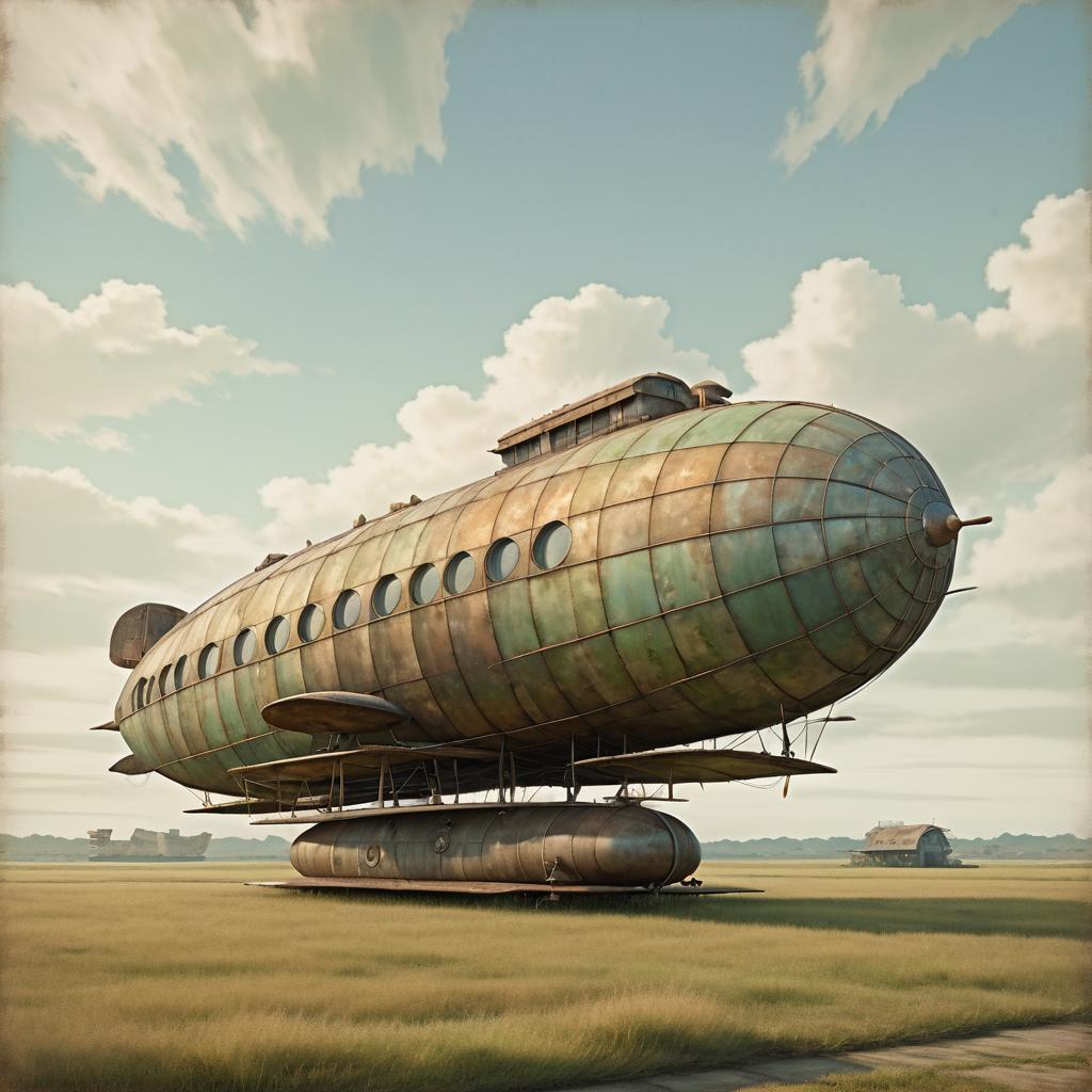 Whimsical Zeppelin at Vintage Airfield