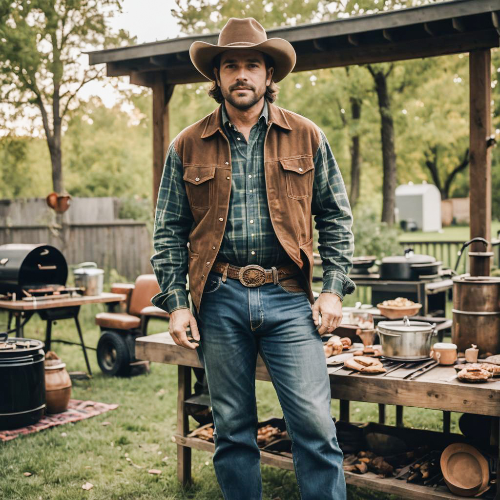 Dreamy Backyard BBQ with Cowboy Style