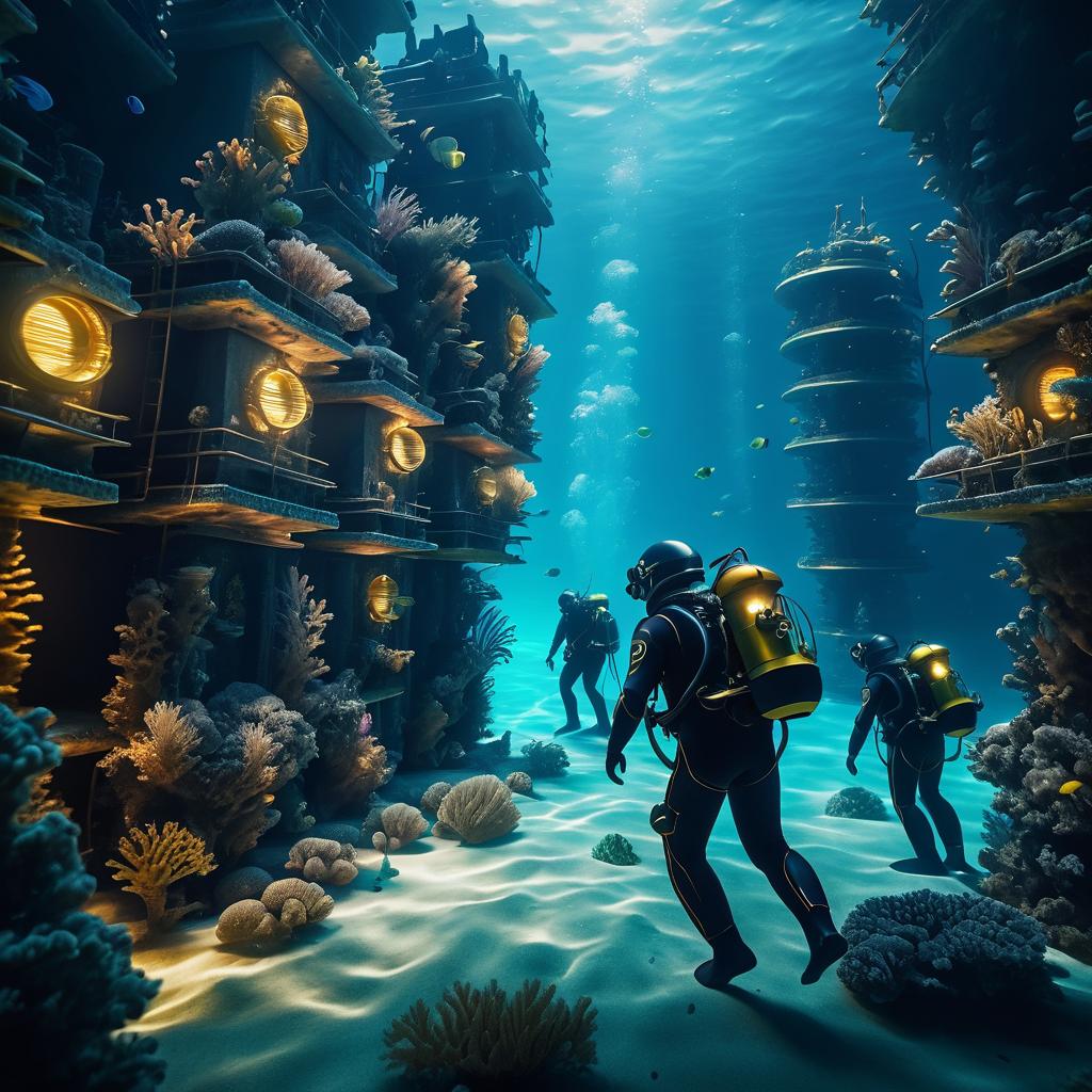 Exploring an Underwater City: A Cinematic Dive