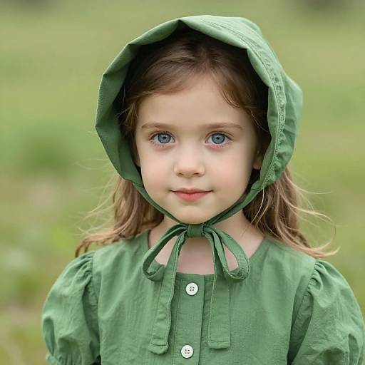 Young Girl in Green Dress