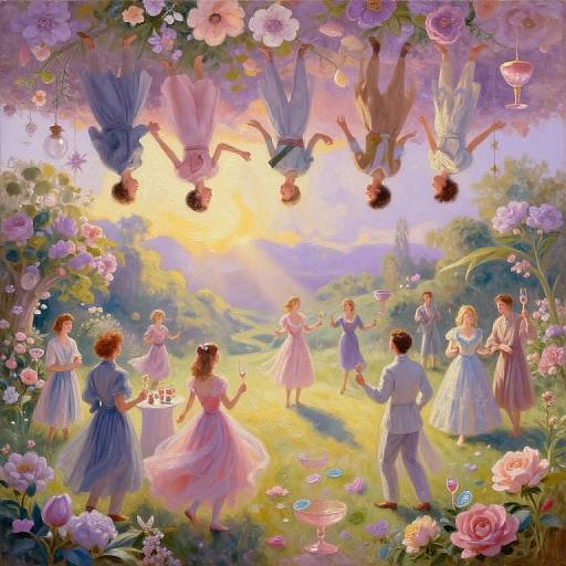 Whimsical Floating Garden Party