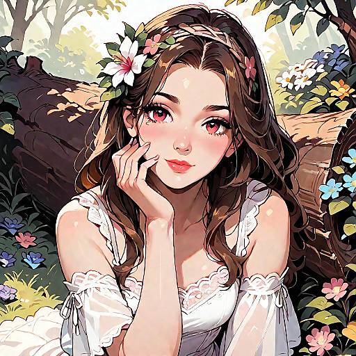 Joyful Outdoor Anime Photo Session