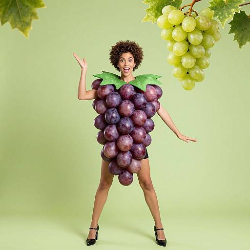 Person in Fancy Grape Costume