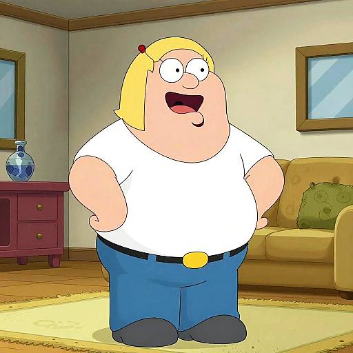 Blonde Family Guy Character Cartoon