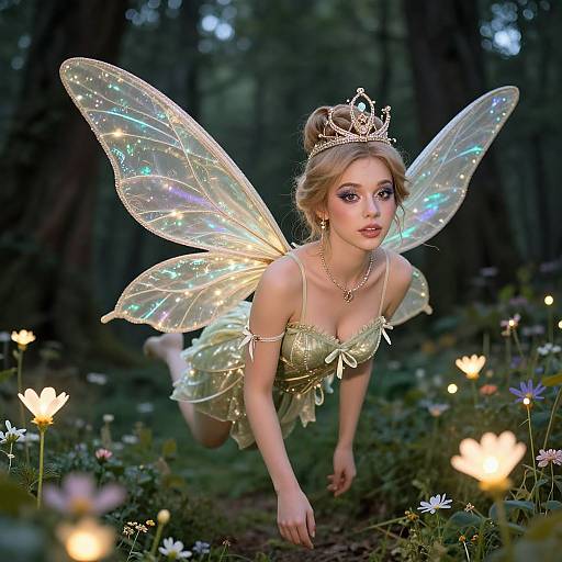 Glamorous Tooth Fairy in Enchanted Forest
