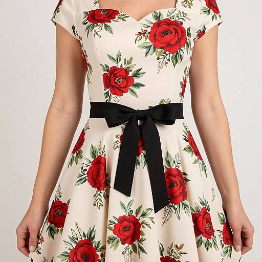Vintage Floral Rockabilly Dress