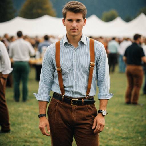 Stylish Male Oktoberfest Outfit Portrait