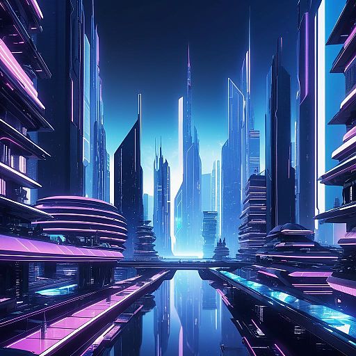 Futuristic Cityscape with Sci-Fi Vibes Futuristic Cityscape with Sci-Fi Vibes