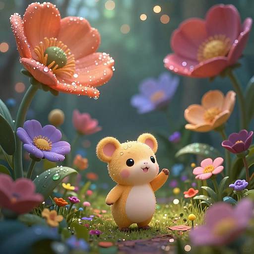 Toadette in Magical Flower Garden