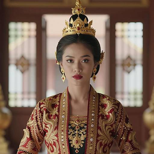 Cambodian Traditional Royal Costume Portrait