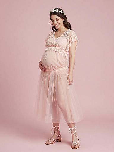 Ethereal Plus-Size Maternity Fairy Fashion