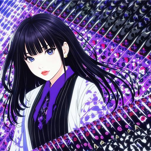 Illustration of Amano maya, persona in the style of Tamayan