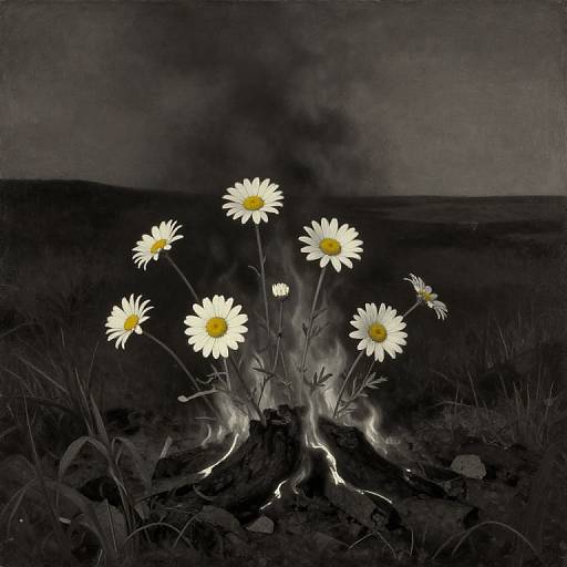 Monochromatic Wildlife Art with Daisy