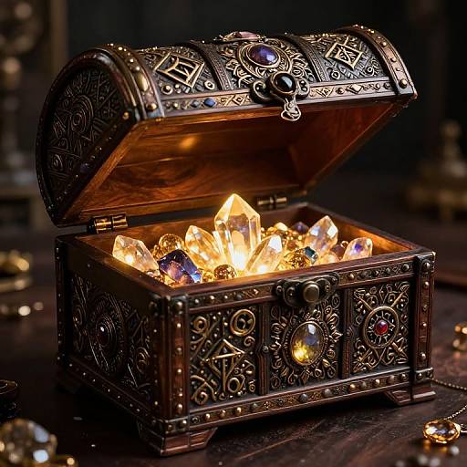 Intricate Glowing Treasure Chest