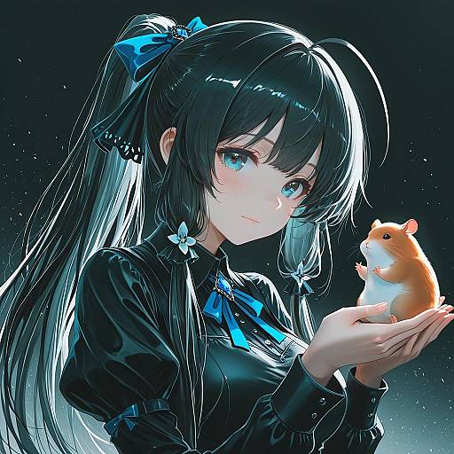 Illustration of Hamuzou, idolmaster in the style of Swav