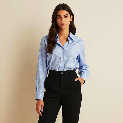 Portrait of Woman in Casual Attire