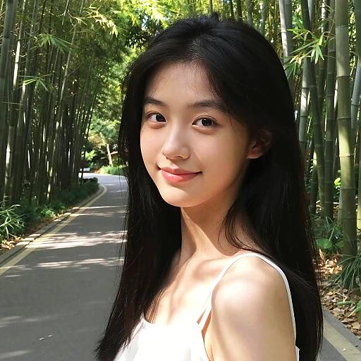 Natural Light Portrait of East Asian Teen