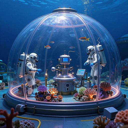 Nobios Underwater Research Station Scene