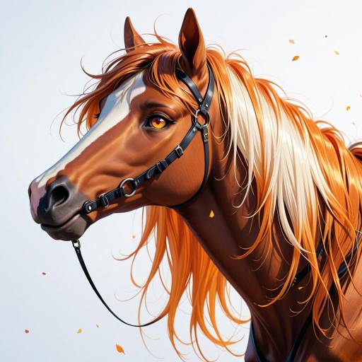 Joyful Cartoon Clydesdale Horse Illustration