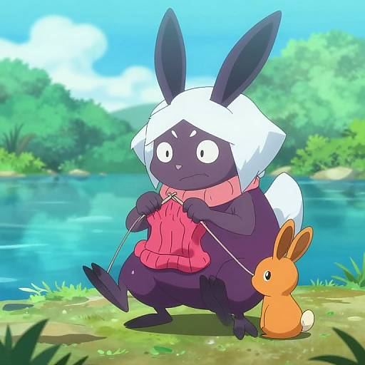 Mature Dark-Type Pokemon Knitting