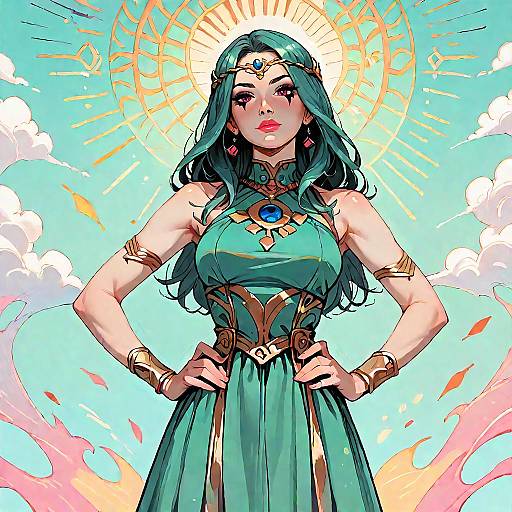 Deedlit in Green Dress Pose