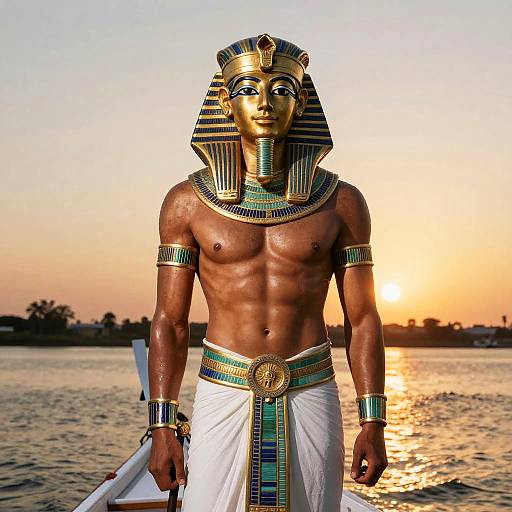 Photorealistic Nile Boat Captain Portrait