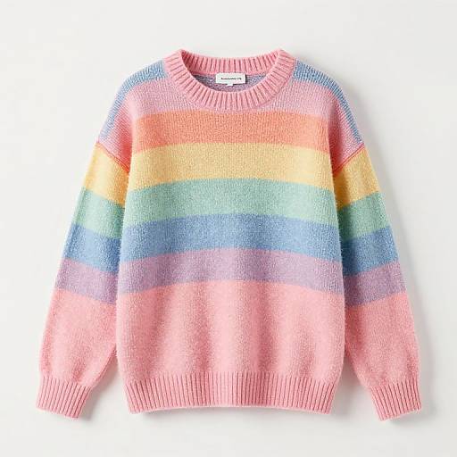 Rainbow Pastel Long Sweater