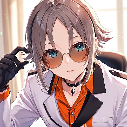 Illustration of Mysta rias, nijisanji in the style of Nunucco