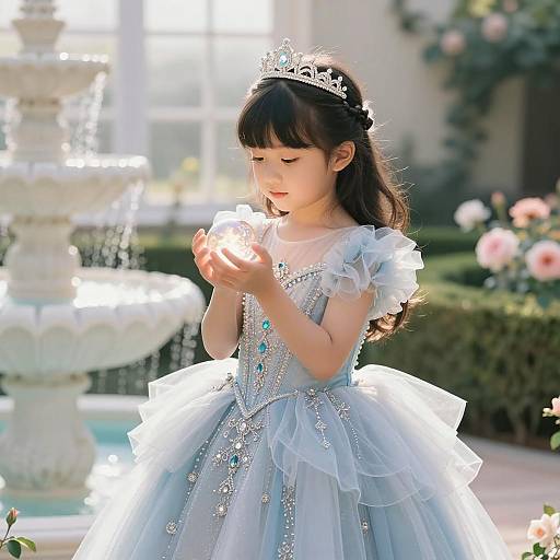 Enchanting Princess in Pastel Wonderland