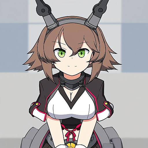 Illustration of Mutsu kai ni (kancolle), kantai collection in the style of Urushi
