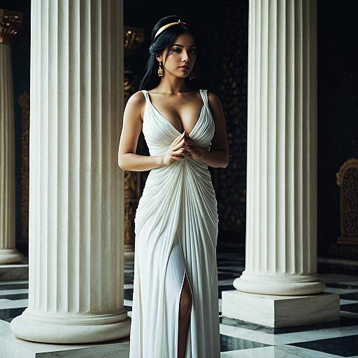 Elegant Jasmine Inspired Dress Portrait