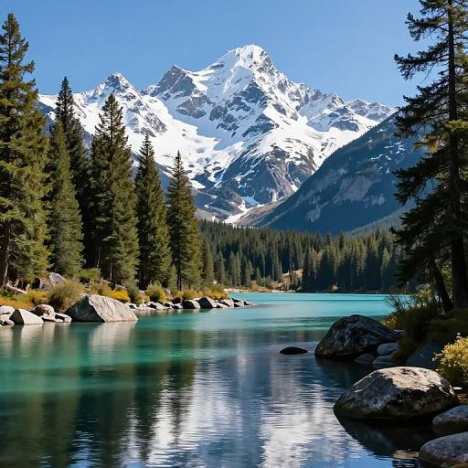 Serene Sierra Nevada Lakeside View