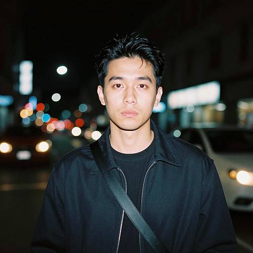 Cinematic Night Portrait with Flash Effects