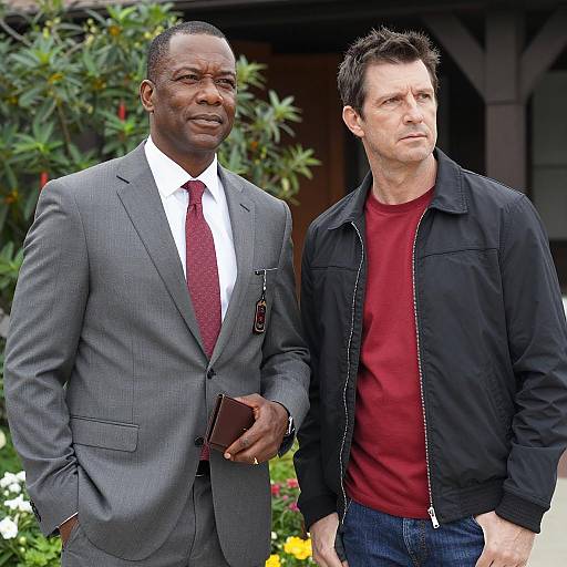 Confident Duo in Outdoor Setting