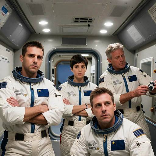 Crew Dynamics Inside a Spaceship